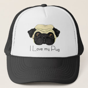 I Love my Pug Trucker Hat