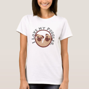 i love my puggles T-Shirt