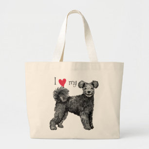 I Love my Pumi Large Tote Bag