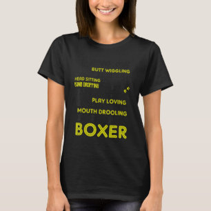 I Love My Puppy Boxer Mum Dad Dog Boxer Owner T-Shirt