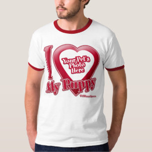 I Love My Puppy - Photo T-Shirt