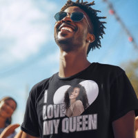 I Love My Queen Heart Photo Boyfriend Gift