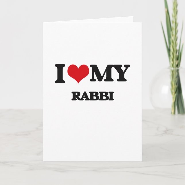 I love my Rabbi Card (Front)