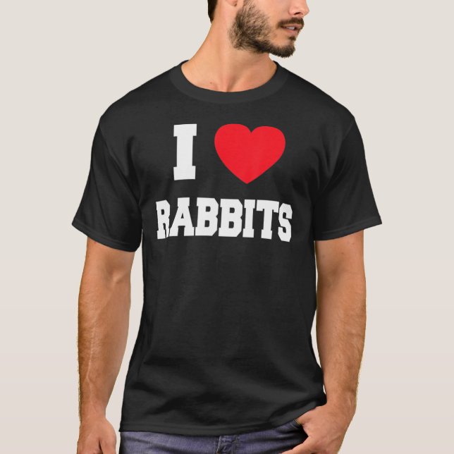 I Love My Rabbit Classic T-Shirt Copy (Front)
