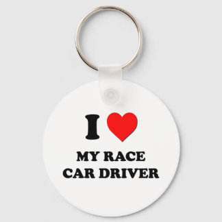 I love My Race Car Driver Key Ring