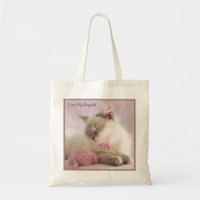 I Love My Ragdoll bag (Front)