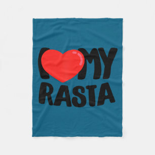 I love my rasta fleece blanket