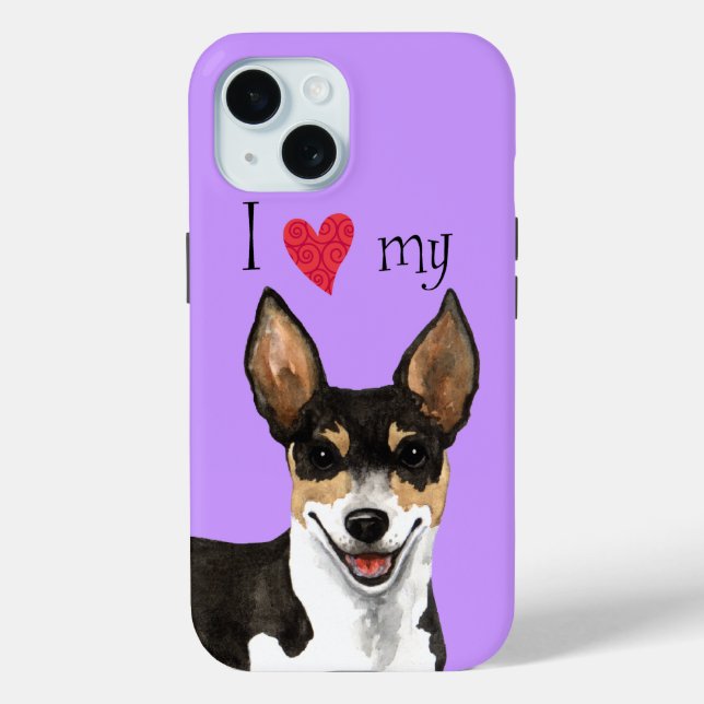 I Love my Rat Terrier Case-Mate iPhone Case (Back)