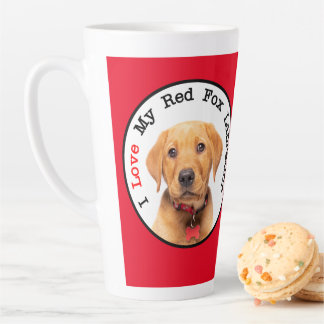 I Love My Red Fox Labrador Latte Mug