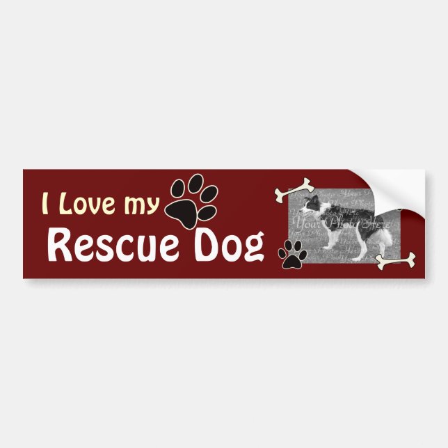 I love my Rescue DogBumper Sticker (Front)
