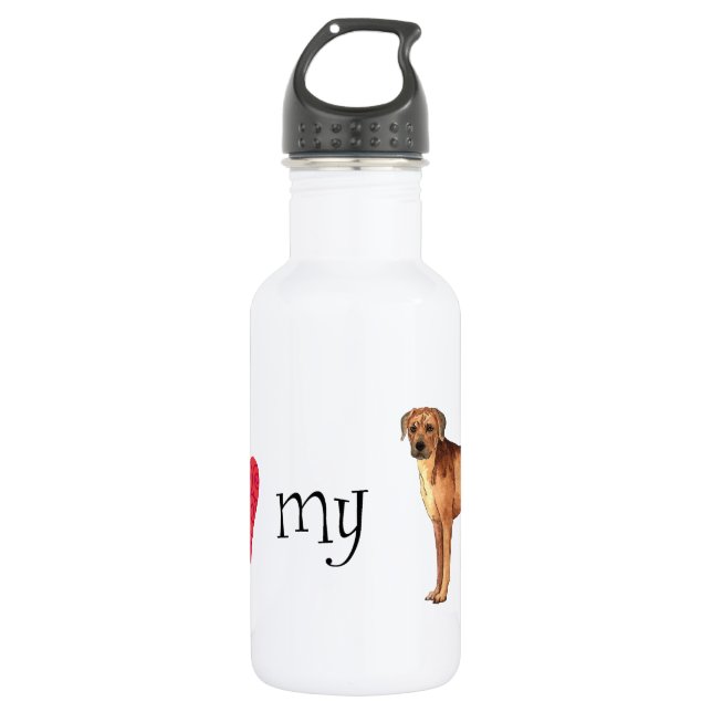 I Love my Rhodesian Ridgeback 532 Ml Water Bottle (Front)