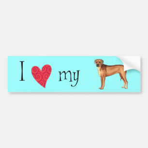 I Love my Rhodesian Ridgeback Bumper Sticker