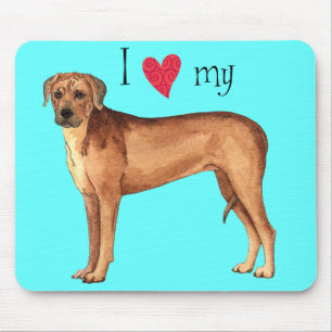 I Love my Rhodesian Ridgeback Mouse Mat