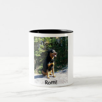 I Love My Rotti! Two-Tone Coffee Mug