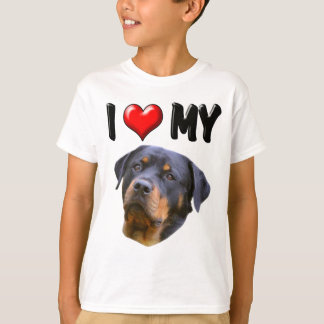 I Love My Rottweiler 3 T-Shirt