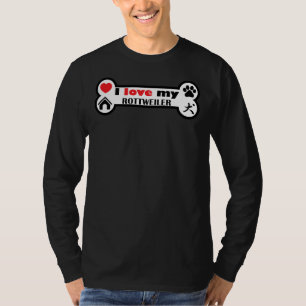 I Love My Rottweiler Dog 14 T-Shirt