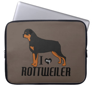 I Love my Rottweiler Rottie Dog  Laptop Sleeve