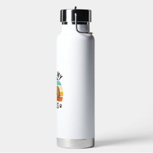 I Love My Rufus Vintage Dog Design_1 Water Bottle