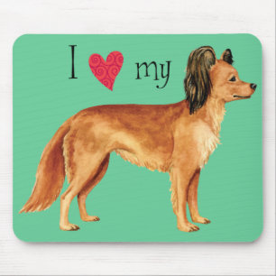I Love my Russian Toy Mouse Mat