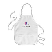 I Love My Saba and Savta Apron