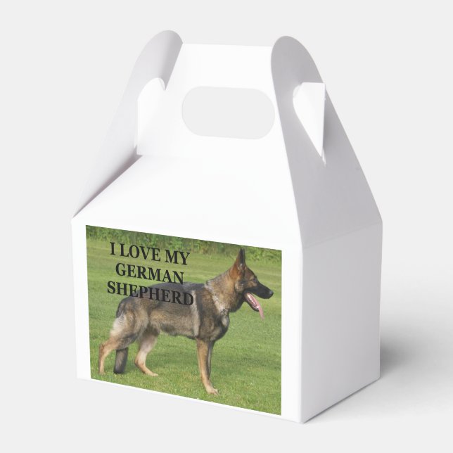 I love my sable german shepherd favour box (Back Side)