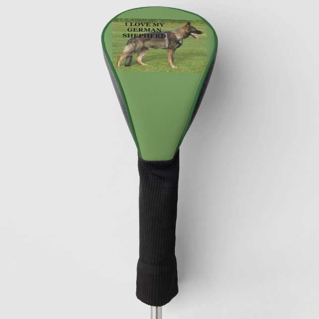 I love my sable german shepherd golf head cover (Front)