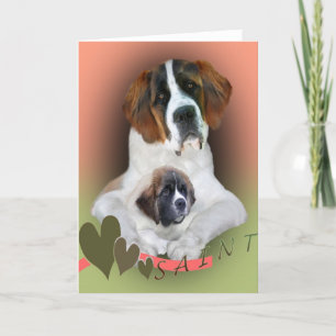 I Love My Saint Bernard Merchandise Card