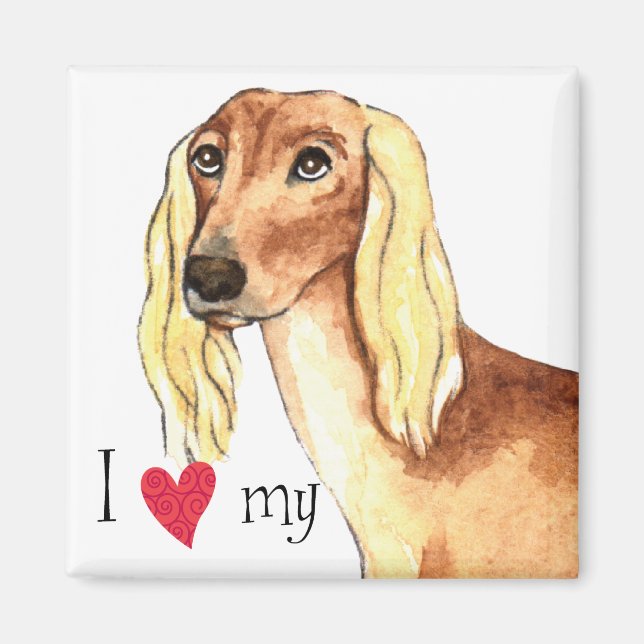 I Love my Saluki Magnet (Front)