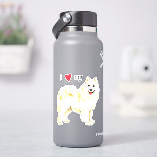 I Love my Samoyed Vinyl Sticker