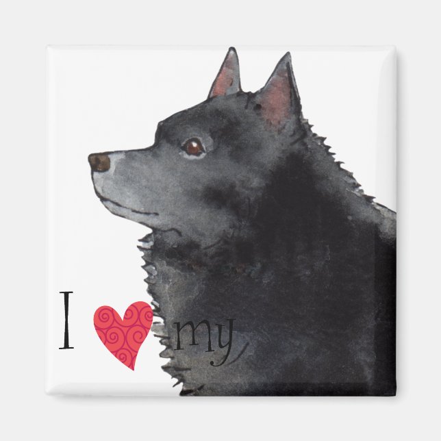 I Love my Schipperke Magnet (Front)