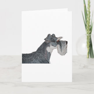 I Love My Schnauzer Card