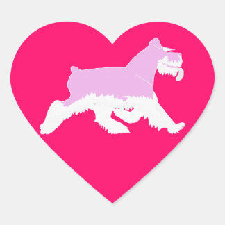 I love my Schnauzer -Sticker Heart Sticker