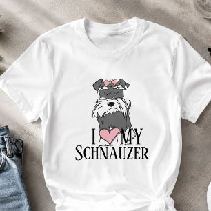 I Love My Schnauzer T-Shirt