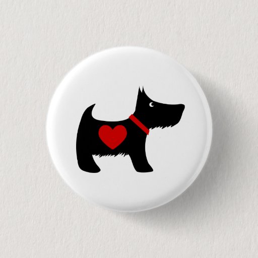 Image of i Love my Scottie 3 Cm Round Badge