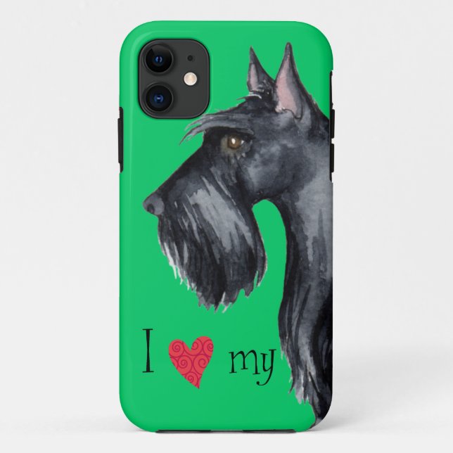 I Love my Scottie Case-Mate iPhone Case (Back)
