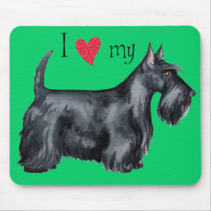 I Love my Scottie Mouse Mat