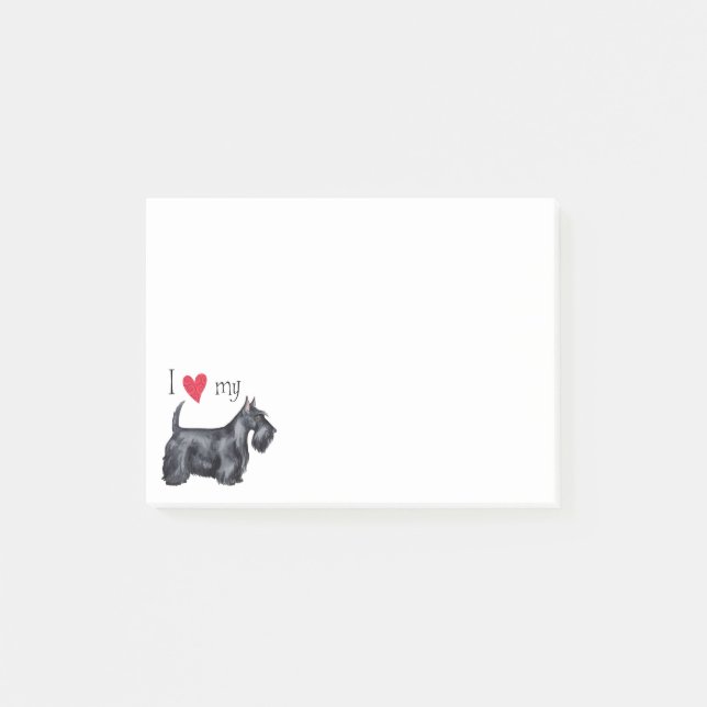 I Love my Scottie Post-it Notes (Front)