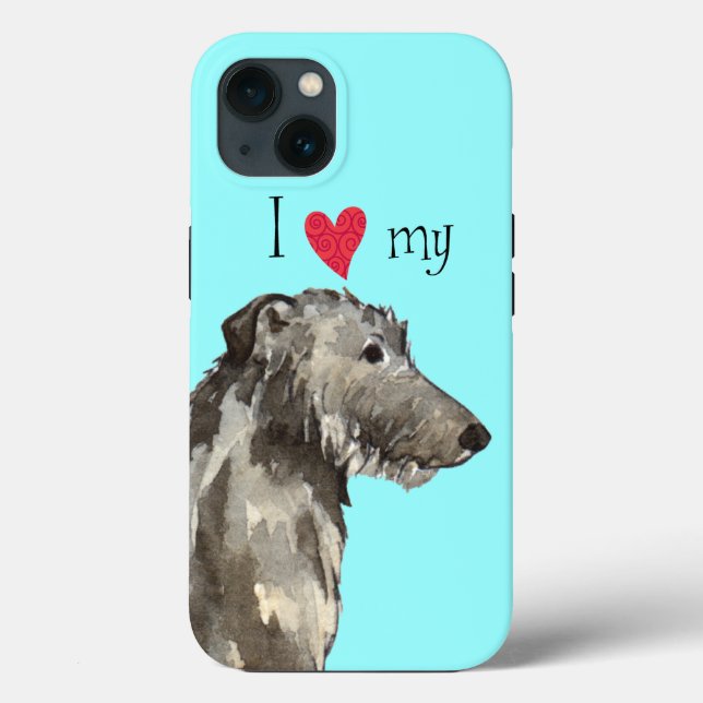 I Love my Scottish Deerhound Case-Mate iPhone Case (Back)