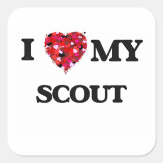 I love my Scout Square Sticker