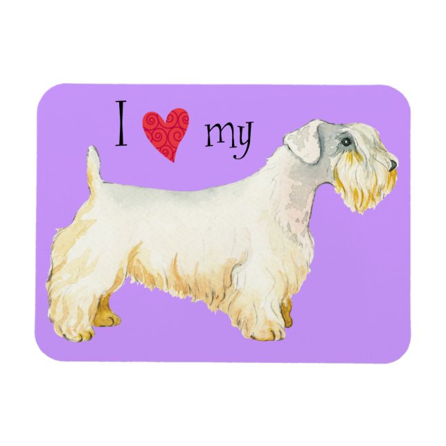 I Love my Sealyham Terrier Magnet (Horizontal)