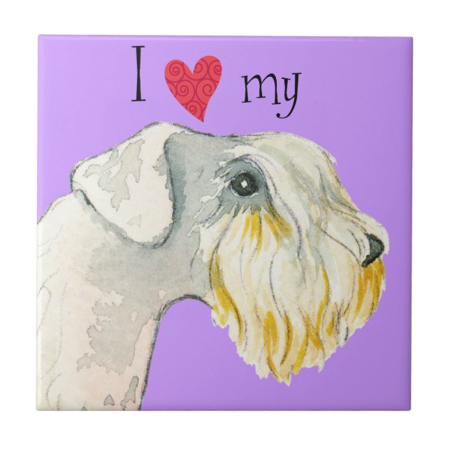 I Love my Sealyham Terrier Tile (Front)