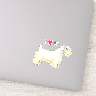 I Love my Sealyham Terrier Vinyl Sticker