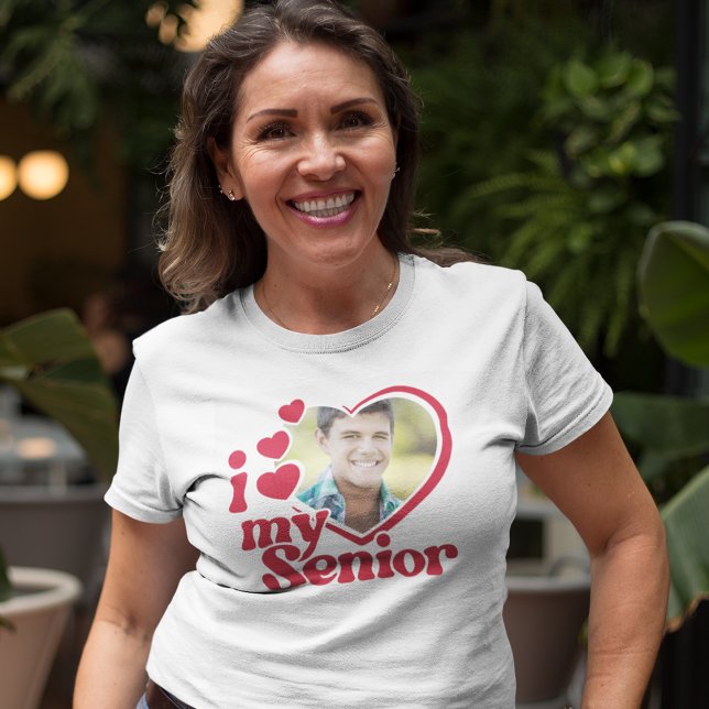 I Love My Senior Grad Photo Custom T-Shirt (Creator Uploaded)