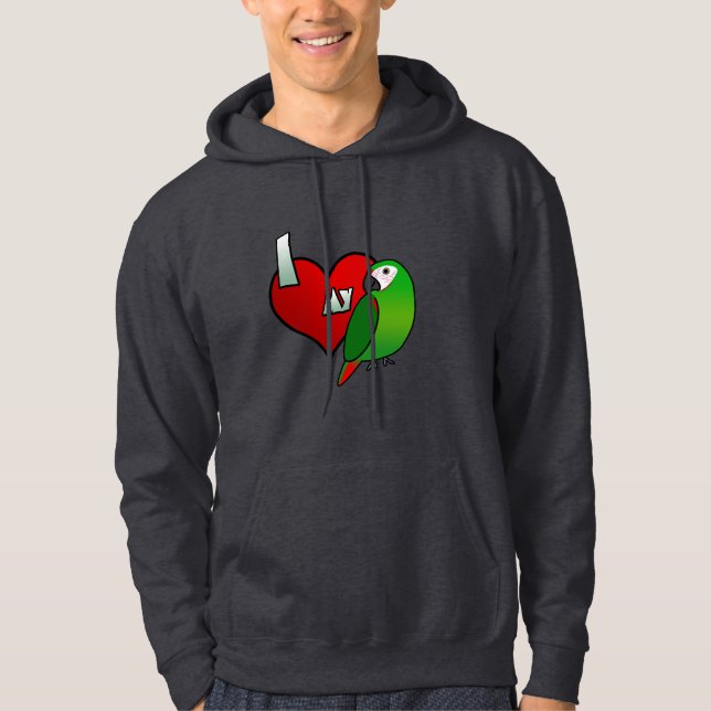 I Love my Severe Macaw Hoodie (Front)
