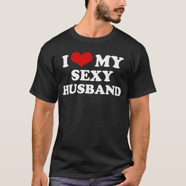 I Love My Sey Husband Funny Valentines Day Red Hea T-Shirt (Front)