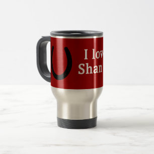 I Love My Shan Horse Travel Mug