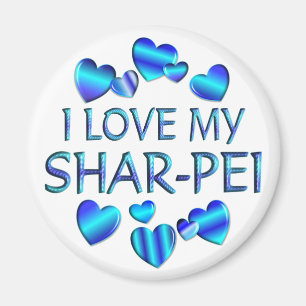 I Love My Shar-Pei Magnet
