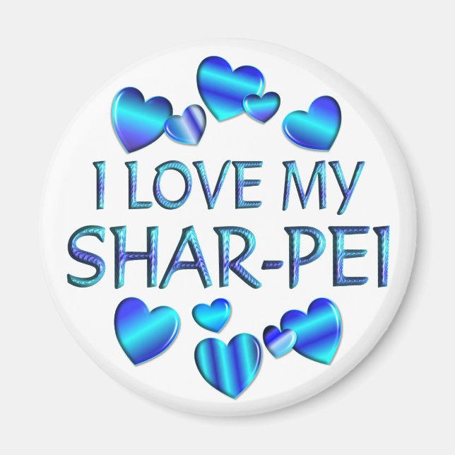 I Love My Shar-Pei Magnet (Front)