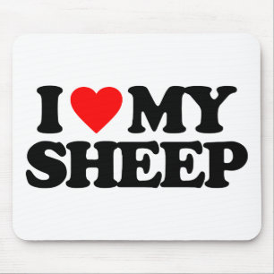 I LOVE MY SHEEP MOUSE MAT