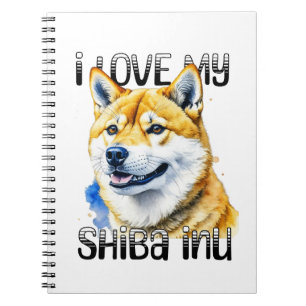 I Love My Shiba Inu   Dog Owner  Notebook
